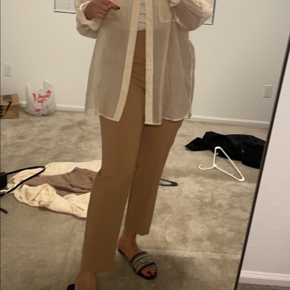 Zara buttoned straight leg pants - Picture 5 of 6